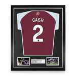 Matty Cash Signed Framed Aston Villa 2024/25 Home Shirt