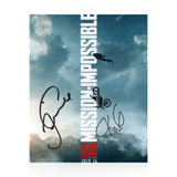 Tom Cruise and Christopher McQuarrie Signed 10x8 Photo