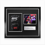 Gilbert Burns Signed Framed UFC Glove w/ COA
