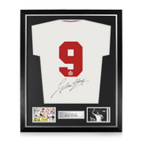 Glenn Hoddle Signed Framed England 1982 World Cup Home Shirt