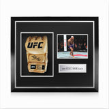 Michael Morales Signed Framed UFC Gold Glove w/ COA