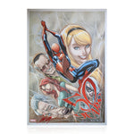 Stan Lee & J. Scott Campbell Signed 13x19 Spider-Man 50 Years Anniversary Art Print