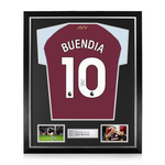 Emi Buendia Signed Framed Aston Villa 2025/26 Home Shirt