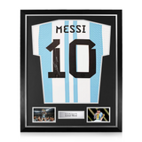 Lionel Messi Signed Framed Argentina World Cup 2022 Home Shirt
