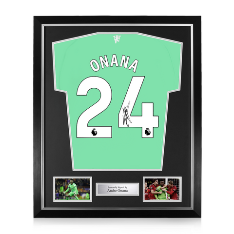 Andre Onana Signed Framed Manchester United 2025/26 Goalkeeper Shirt