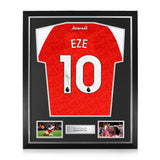 Eberechi Eze Signed Framed 2025/26 Home Shirt