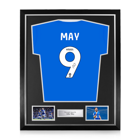 Alfie May Signed Framed Birmingham City 2024/25 Home Shirt