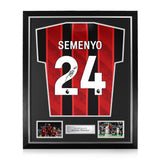 Antoine Semenyo Signed Framed 2025/26 Home Shirt