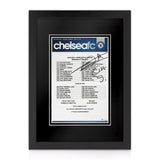 Papiss Cisse Signed Chelsea v Newcastle 2011/2012 A4 Teamsheet