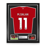 Mohamed Salah Signed Framed Liverpool 2023/24 Home Shirt