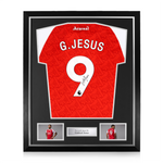 Gabriel Jesus Signed Framed Arsenal 2025/26 Home Shirt