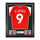Gabriel Jesus Signed Framed Arsenal 2025/26 Home Shirt