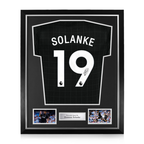 Dominic Solanke Signed Framed Tottenham Hotspur 2025/26 Away Shirt