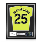 Gianluigi Donnarumma Signed Framed Display w/ Manchester City 2025/26 Goalkeeper Shirt