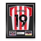 Habib Diarra Signed Framed Sunderland A.F.C. 2025/26 Home Shirt