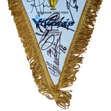 Juventus 2002/03 Squad Signed Original Pennant v AC Milan
