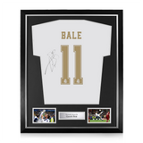 Gareth Bale Signed Framed Real Madrid 2019/20 Home Shirt