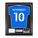 Lukas Jutkiewicz Signed Framed Display w/ Birmingham City 2024/25 Home Shirt