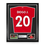 Diogo Jota Signed Framed Liverpool 2021/22 Home Shirt