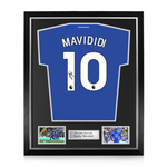 Stephy Mavididi Signed Framed Leicester City 2024/25 Home Shirt