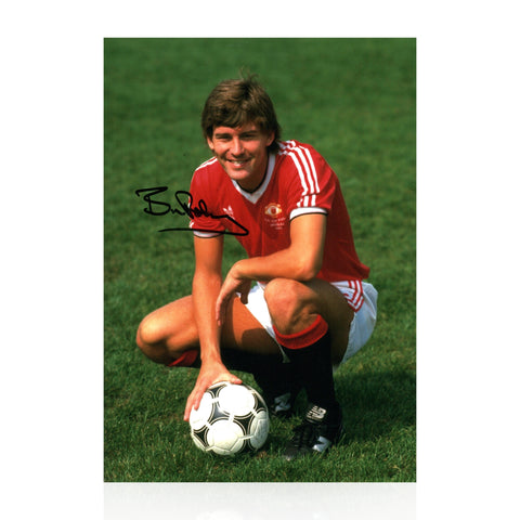 Bryan Robson Signed A4 Photo