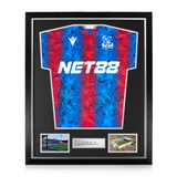 Crystal Palace F.C. Squad Signed Framed 2024/25 Home Shirt