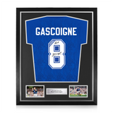 Paul Gascoigne Signed Framed 1994/96 Home Shirt
