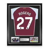 Morgan Rogers Signed Framed Aston Villa 2025/26 Home Shirt