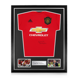 Sir Alex Ferguson Signed Framed Manchester United Home Shirt