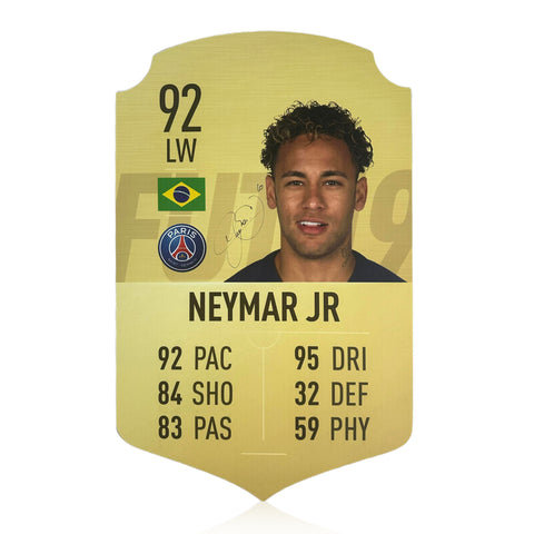 Neymar JR Signed Ultimate Team PSG Player Card