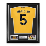 Mario Lemina Jr Signed Framed Wolverhampton Wanderers 2024/25 Home Shirt