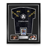 Alexander Volkanovski Signed Framed Display w/ UFC Black and Gold Shirt