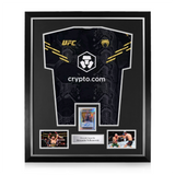Alexander Volkanovski Signed Framed Display w/ UFC Black and Gold Shirt