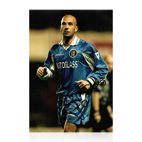 Gianluca Vialli Signed 12x8 Photo