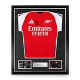 Mikel Arteta Signed Framed Arsenal 2024/25 Home Shirt