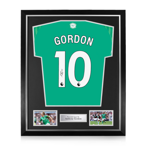 Anthony Gordon Signed Framed Newcastle United 2025/26 Away Shirt