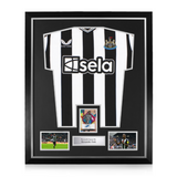 Alexander Isak Signed Framed Display w/ Newcastle United 2023/24 Home Shirt