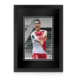 Wissam Ben Yedder Signed A4 Photo