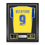 Jermaine Beckford Signed Framed 2009/10 Away Shirt