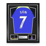Heung-Min Son Signed Framed Tottenham Hotspur 2022/23 Away Shirt