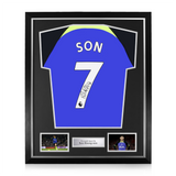 Heung-Min Son Signed Framed Tottenham Hotspur 2022/23 Away Shirt