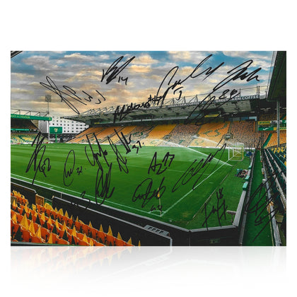 Norwich City 24/25 Squad Signed A4 Photo