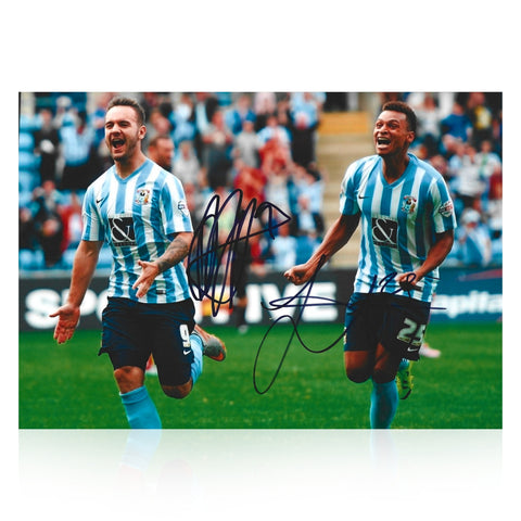 Adam Armstrong and Jacob Murphy Signed A4 Photo