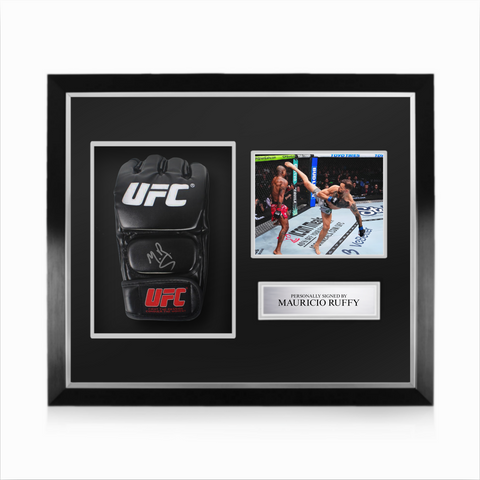 Mauricio Ruffy Signed Framed UFC Glove w/ JSA Authentication