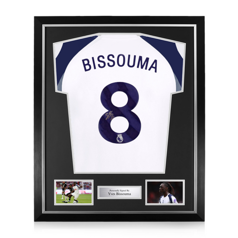 Yves Bissouma Signed Framed Tottenham Hotspur 2025/26 Home Shirt