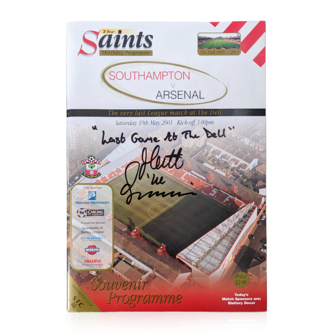 Photo Signée Matt Le Tissier (Southampton) + Certificat D'Authenticité - RARE
