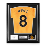 Ruben Neves Signed Framed Display w/ Wolverhampton Wanderers Home Shirt