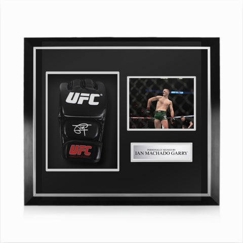 Ian Machado Garry Signed Framed UFC Glove