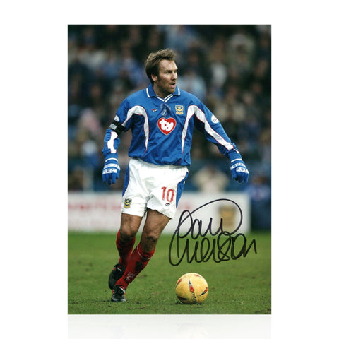 Paul Merson Signed A4 Photo