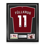 Niclas Füllkrug Signed Framed West Ham United 2025/26 Home Shirt